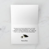 Sunburst & Mortarboard Abschluss Card Karte (Innenseite)