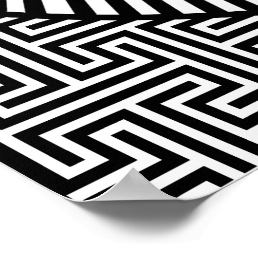 Sunburst Op Art Poster (Ecke)