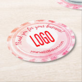 Sunburst Peppermint Candy Square Paper Untersetzer (Angewinkelt)