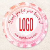 Sunburst Peppermint Candy Square Paper Untersetzer (Vorderseite)