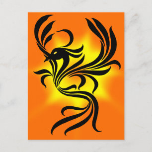 Sunburst Phoenix Postkarte