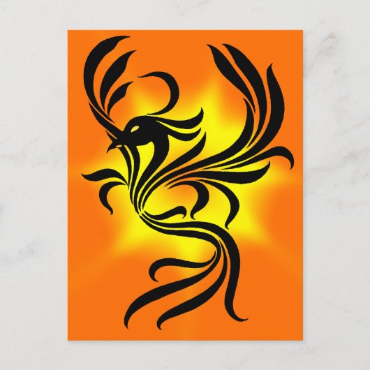 Sunburst Phoenix Postkarte (Vorderseite)