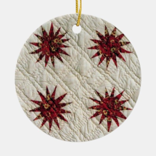 Sunburst Quilt 2925 Keramikornament (Vorne)