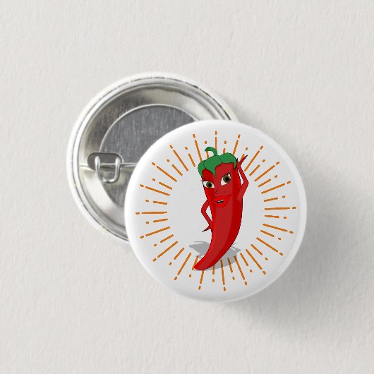 Sunburst Red Hot Pepper Diva Button (Vorne & Hinten)