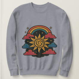 Sunburst Reverie - Vintager Tagtraum Sweatshirt