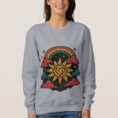 Sunburst Reverie - Vintager Tagtraum Sweatshirt (Vorderseite)