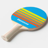 Sunburst Sea Across Striping with Name Tischtennis Schläger (Vorderseite)