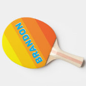 Sunburst Sea Bold Stripes with Name Tischtennis Schläger (Seitenansicht)