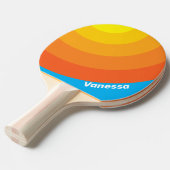 Sunburst Sea Circle Stripe with Name Tischtennis Schläger (Vorderseite)