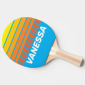 Sunburst Sea Horizon Striping with Name Tischtennis Schläger (Seitenansicht)