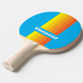 Sunburst Sea Pin Stripes with Name Tischtennis Schläger (Vorderseite)