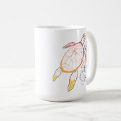 Sunburst Sea Turtle Kaffeetasse (VorderseiteRechts)