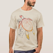 Sunburst Sea Turtle T-Shirt (Vorderseite)
