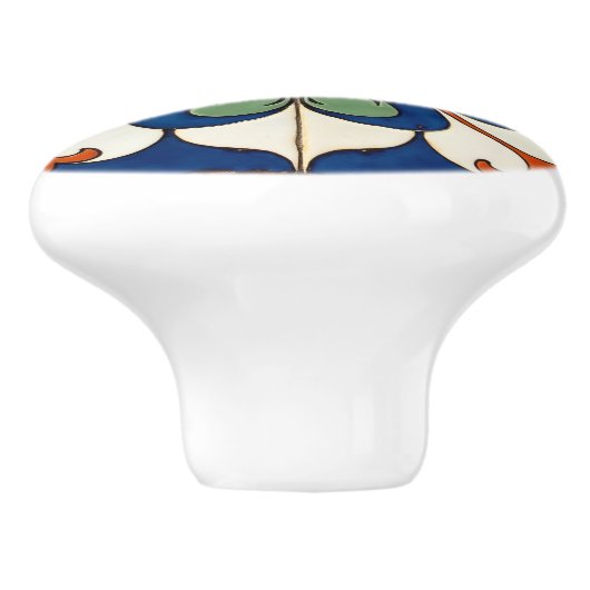 Sunburst Serenade Azulejo Keramikknauf (Seitenansicht)