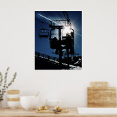 Sunburst Silhouette "68" Poster (Küche)
