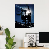 Sunburst Silhouette "68" Poster (Heimbüro)