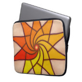 Sunburst Spiral Laptopschutzhülle (Vorderseite Links)