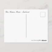 Sunburst Statue Postkarte (Rückseite)