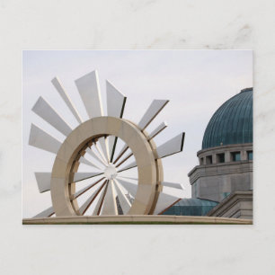 Sunburst Statue Postkarte