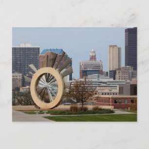 Sunburst Statue Postkarte