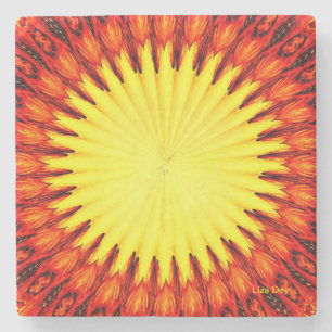 Sunburst Stone Untersetzer