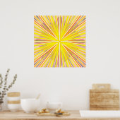 Sunburst-String   Poster (Küche)