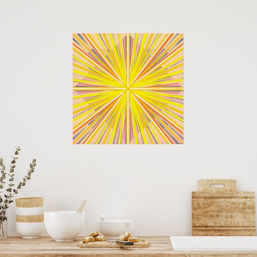Sunburst-String   Poster (Küche)