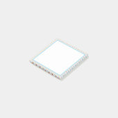 Sunburst Stripes Checkerboard Sticky Note Post-it Klebezettel (angewinkelt)