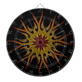 Sunburst Sun Rays Dart Board Dartscheibe (vorne)