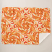 Sunburst Swirl Boho Sherpa Blanket Sherpadecke (Vorderseite (Horizontal))