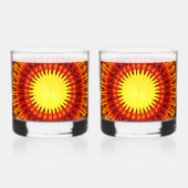 Sunburst Trinkbehälter Set Whiskyglas (Rückseite)