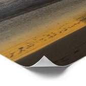 Sunburst und Haystack Rock am Kap Kiwanda Poster (Ecke)