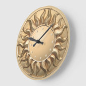 Sunburst Wall Clock Große Wanduhr (Winkel)