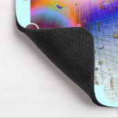 Sunburst White Frame Mousepad (Ecke)