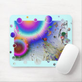 Sunburst White Frame Mousepad (Mit Mouse)