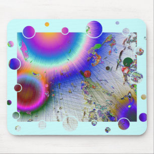 Sunburst White Frame Mousepad
