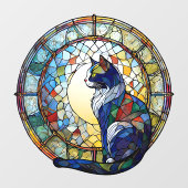 Suncatcher für katzenfestes Glas Fensteraufkleber (Blatt)