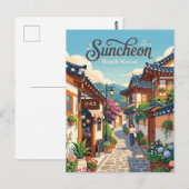Suncheon-Gasse Süd Korea Postkarte (Vorne/Hinten)
