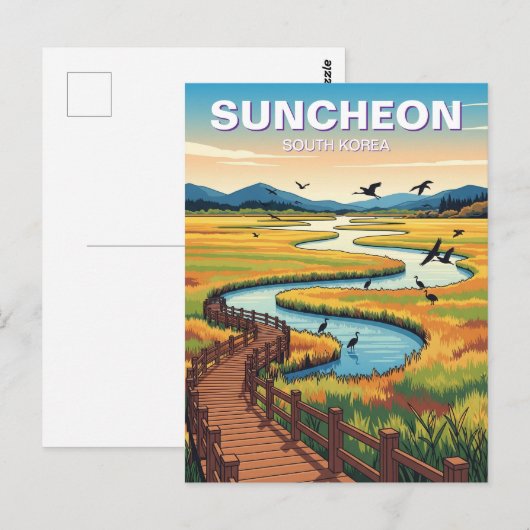 Suncheon Südkorea Postkarte (Vorne/Hinten)