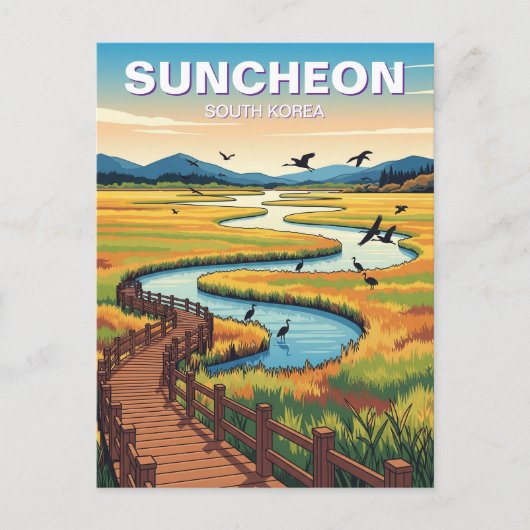 Suncheon Südkorea Postkarte (Vorderseite)