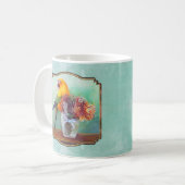 Sunconure und -Blumen Kaffeetasse (Vorderseite Links)