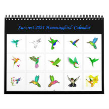 Suncrest 2021 Hummingbird Calendar