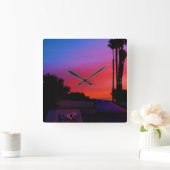 SUNCREST WALL CLOCK QUADRATISCHE WANDUHR (Zuhause)