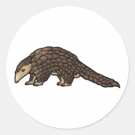 Sunda Pangolin Runder Aufkleber