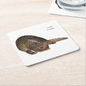 Sunda Pangolin-Untersetzer Rechteckiger Pappuntersetzer (angewinkelt)