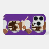 Sundae Eiscremes Spaß Desserts iPhone Hülle (Rückseite (Horizontal))