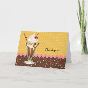 Sundae * Farbe wählen Dankeskarte