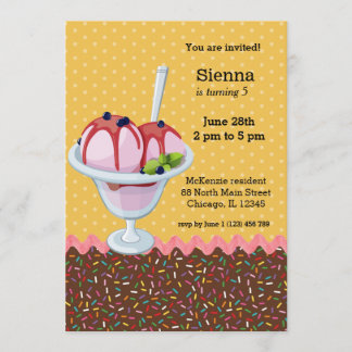 Sundae * Farbe wählen Einladung