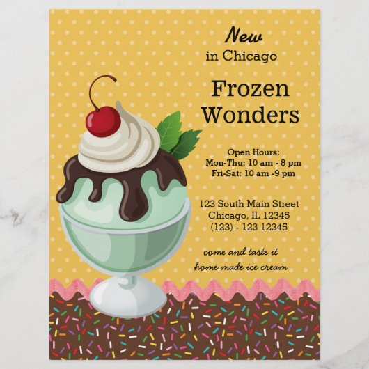 Sundae * Farbe wählen Flyer (Vorne)