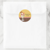 Sundae * Farbe wählen Runder Aufkleber (Tasche)